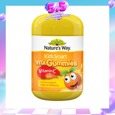 NATURES WAY - Kids Smart Vita Gummies Vitamin C + Zinc 60S