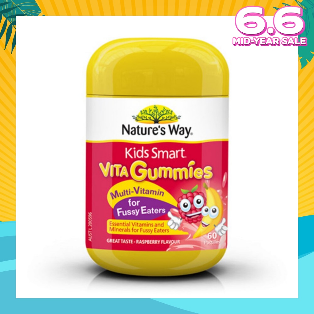 Kids Smart Vita Gummies Multi-Vitamin Fussy Eaters 60S