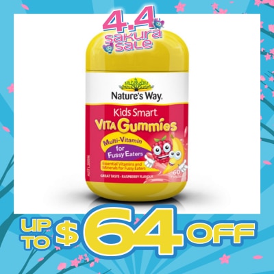 NATURES WAY - Kids Smart Vita Gummies Multi-Vitamin Fussy Eaters 60S