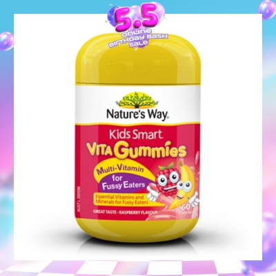NATURES WAY - Kids Smart Vita Gummies Multi-Vitamin Fussy Eaters 60S