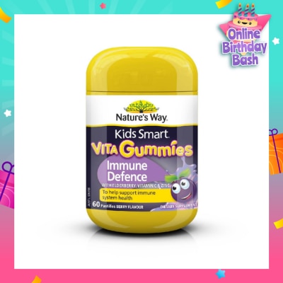 NATURES WAY Kids Smart Vita Gummies Cold Flu Immunity 60s