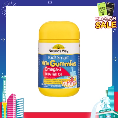 NATURES WAY Kids Smart Vita Gummies Omega-3 Fish Oil 60S