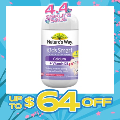 NATURES WAY - Kids Smart Burstlets Calcium + Vitamin D3 50S
