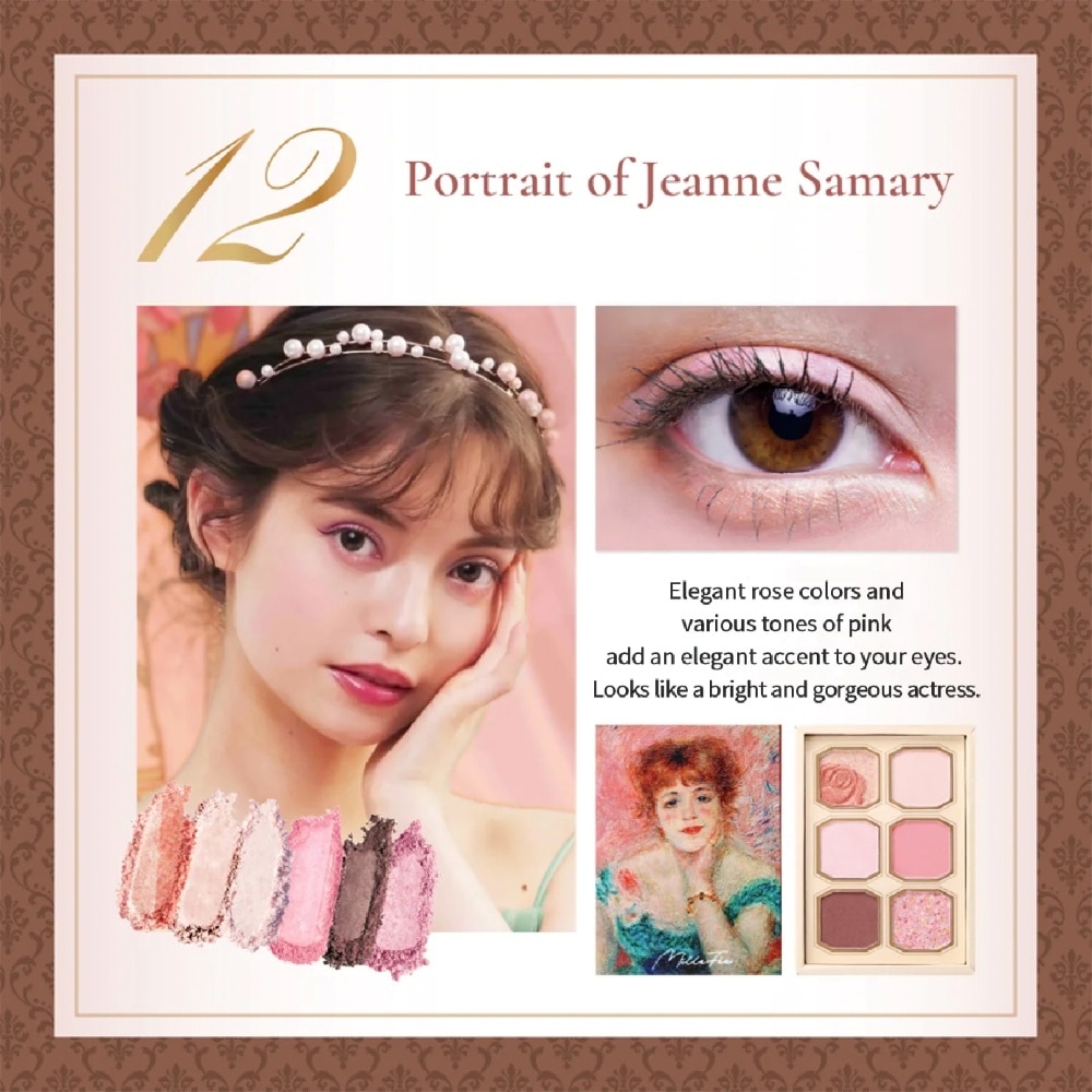 Painting Eyeshadow Palette 12 Portrait Of Jeanne Samary 1s