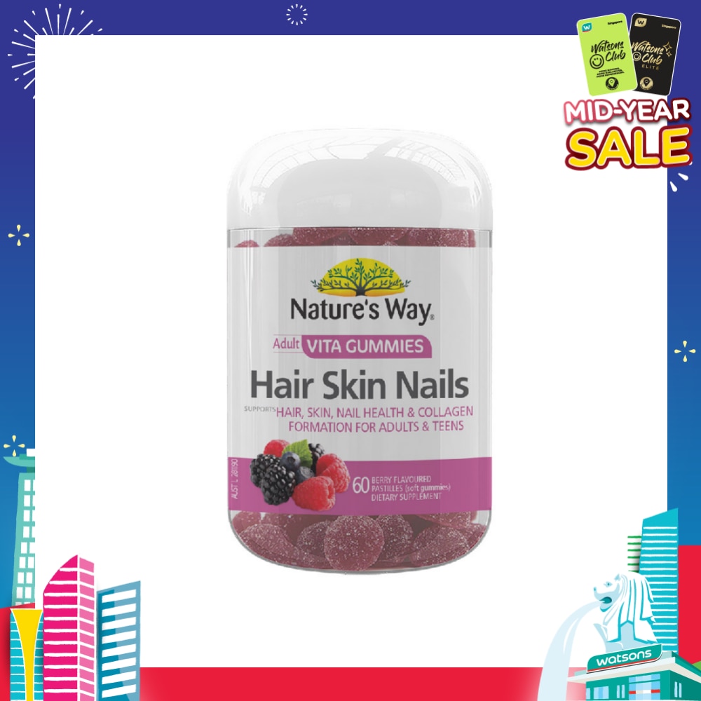 Adult Vita Gummies Hair Skin Nails 60S