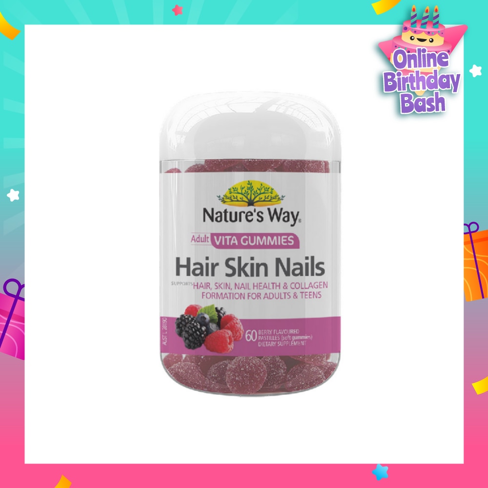 Adult Vita Gummies Hair Skin Nails 60S