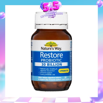 NATURES WAY - Restore Probiotic 30 Billion 30S