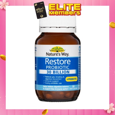 NATURES WAY Restore Probiotic 30 Billion 30S