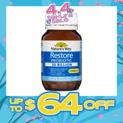 NATURES WAY - Restore Probiotic 30 Billion 30S