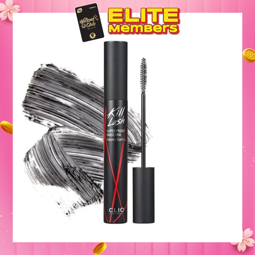 CLIO Kill Lash Superproof Mascara Black 002 Volume Curling 1s