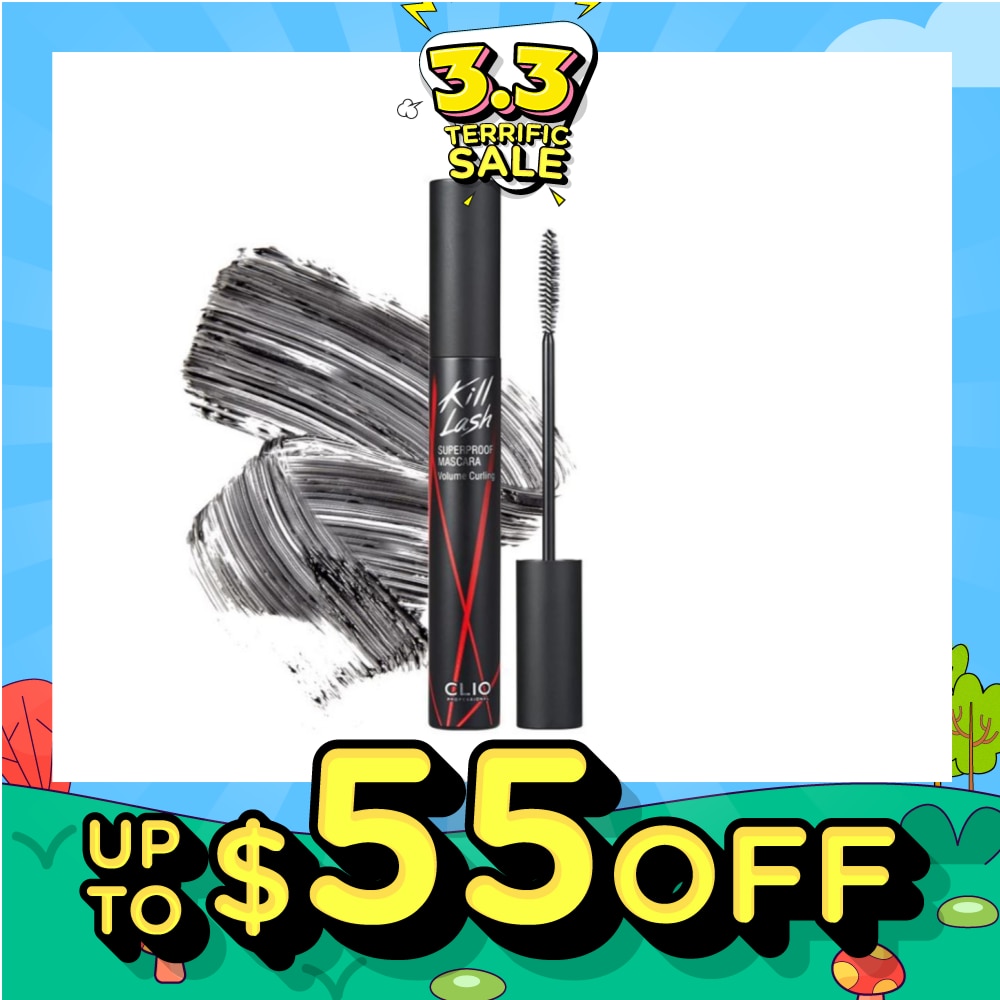 CLIO Kill Lash Superproof Mascara Black 002 Volume Curling 1s