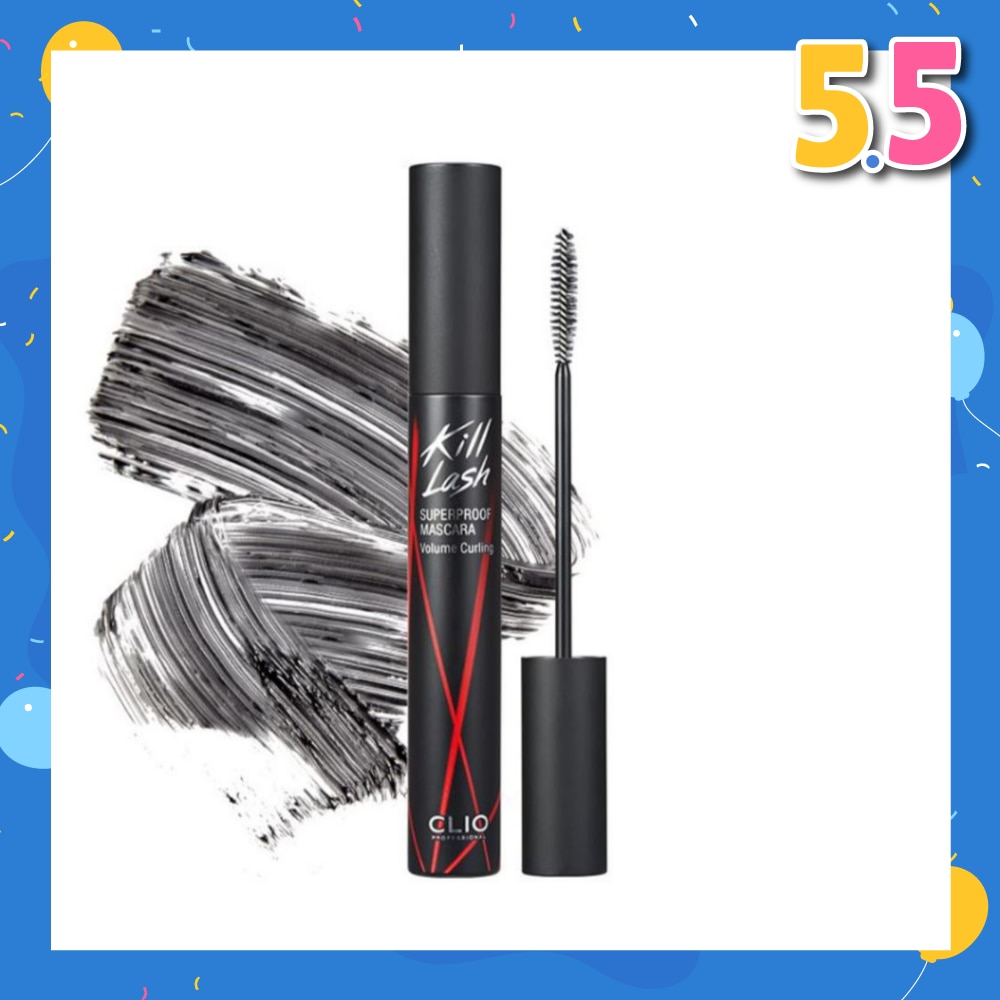 CLIO Kill Lash Superproof Mascara Black 002 Volume Curling 1s