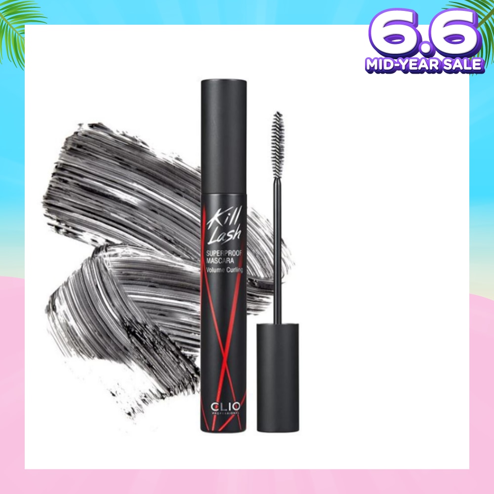 CLIO Kill Lash Superproof Mascara Black 002 Volume Curling 1s