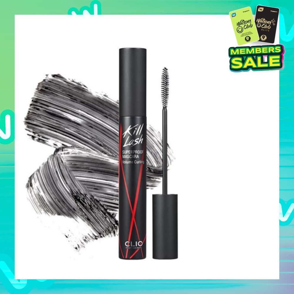 CLIO Kill Lash Superproof Mascara Black 002 Volume Curling 1s