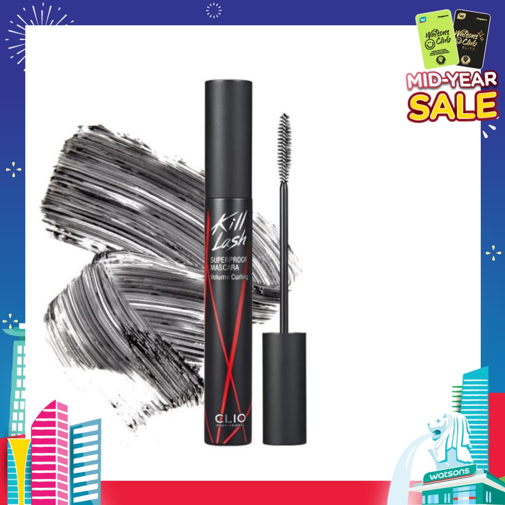 CLIO Kill Lash Superproof Mascara Black 002 Volume Curling 1s