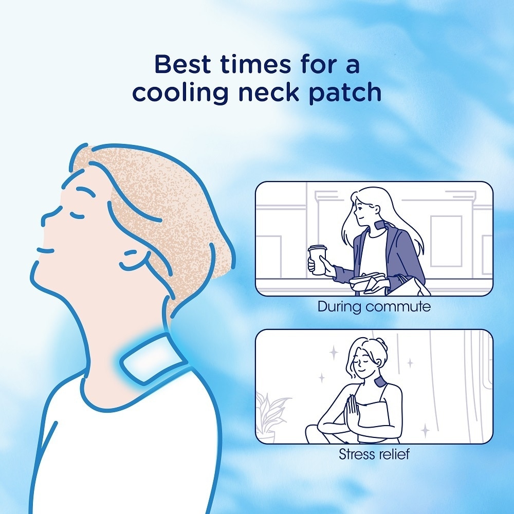 Cooling Neck Patch (Refreshingly Cool & Relieves Heat Discomfort) 6s