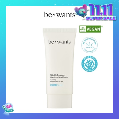 BEWANTS Vegan Hydrating Skin Fit Essence Moisture Sun Cream SPF50+ PA++++ 50ml