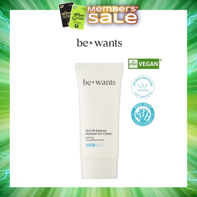 BEWANTS - Vegan Hydrating Skin Fit Essence Moisture Sun Cream SPF50+ PA++++ 50ml (Expiry: Jan`2027)
