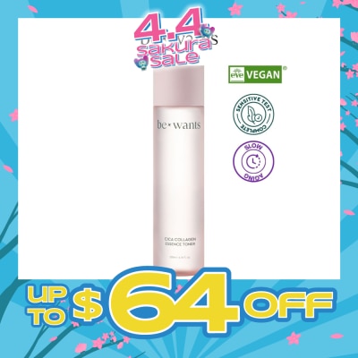 BEWANTS - Vegan Cica Collagen Essence Toner 200ml (Expiry: Nov`2026)