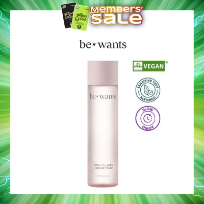 BEWANTS - Vegan Cica Collagen Essence Toner 200ml (Expiry: Nov`2026)