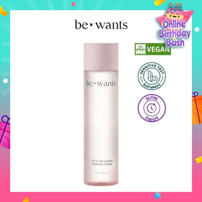 BEWANTS Vegan Cica Collagen Essence Toner 200ml