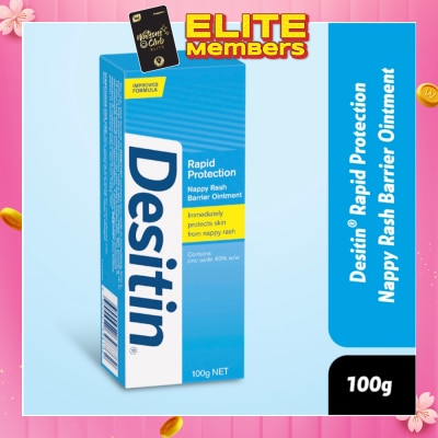 DESITIN Rapid Protection Nappy Rash Barrier Ointment 100g
