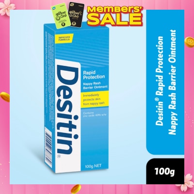 DESITIN Rapid Protection Nappy Rash Barrier Ointment 100g