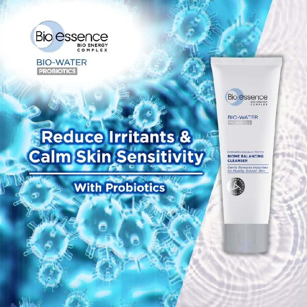 Bio-Water Probiotics Dermatologically Tested Biome Balancing Cleanser (Gently Removes Impurities) 100g