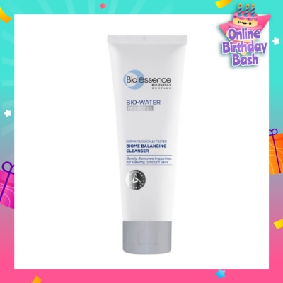 BIO ESSENCE Bio-Water Probiotics Dermatologically Tested Biome Balancing Cleanser (Gently Removes Impurities) 100g