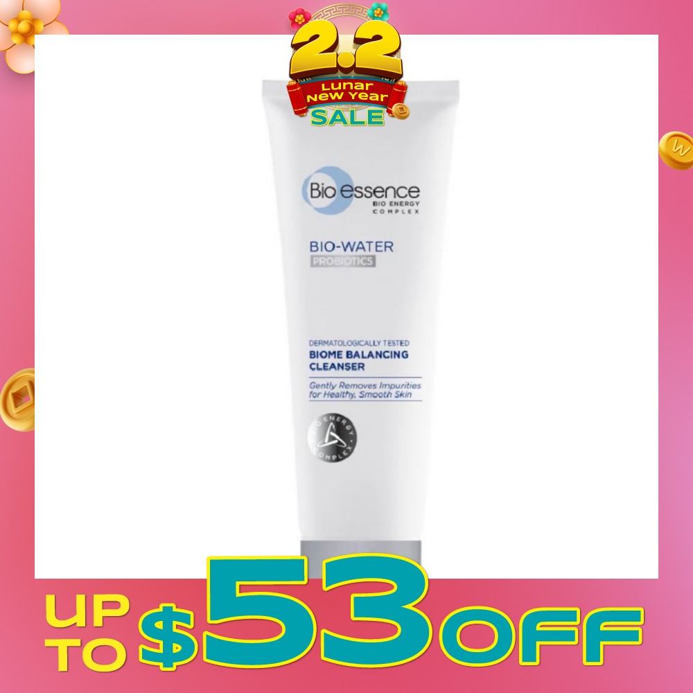 Bio-Water Probiotics Dermatologically Tested Biome Balancing Cleanser (Gently Removes Impurities) 100g