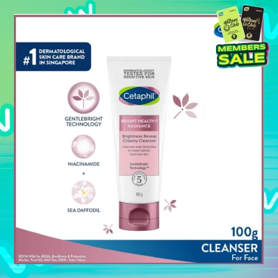 CETAPHIL Bright Healthy Radiance Cleanser (For Vibrant, Radiant Skin) 100ml