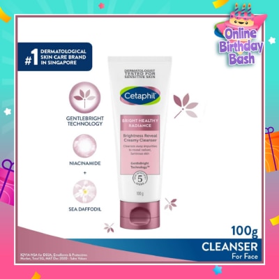 CETAPHIL Bright Healthy Radiance Cleanser (For Vibrant, Radiant Skin) 100ml