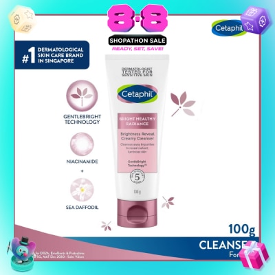 CETAPHIL - Bright Healthy Radiance Cleanser (For Vibrant, Radiant Skin) 100ml