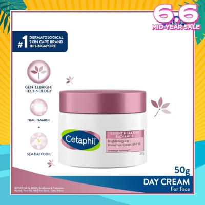 CETAPHIL Bright Healthy Radiance Day Cream SPF15 (Brighten and Even Skin Tone) 50g