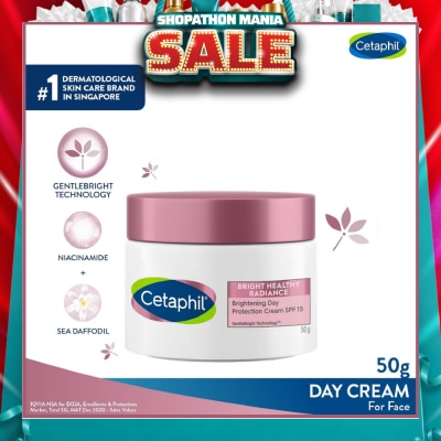 CETAPHIL - Bright Healthy Radiance Day Cream SPF15 (Brighten and Even Skin Tone) 50g