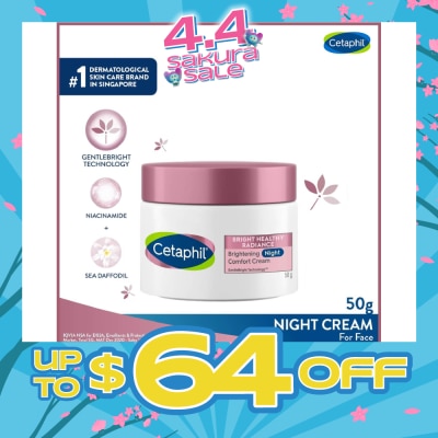 CETAPHIL - Bright Healthy Radiance Night Cream (Brighten and Even Skin Tone) 50g