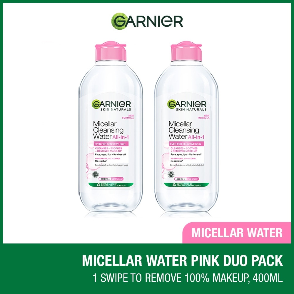 All-In-1 Micellar Cleansing Water Twinpack (To Cleanses, Soothes & Removes Make Up) 400ml x 2s