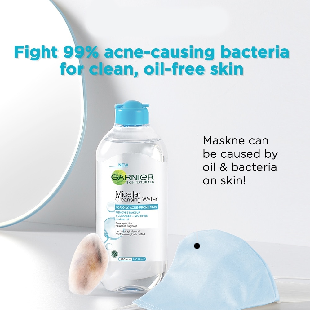 Salicylic BHA Micellar Cleansing Water Twinpack (To Removes Make-Up, Cleanses, Anti-Acne & Brightens) 400ml x 2s