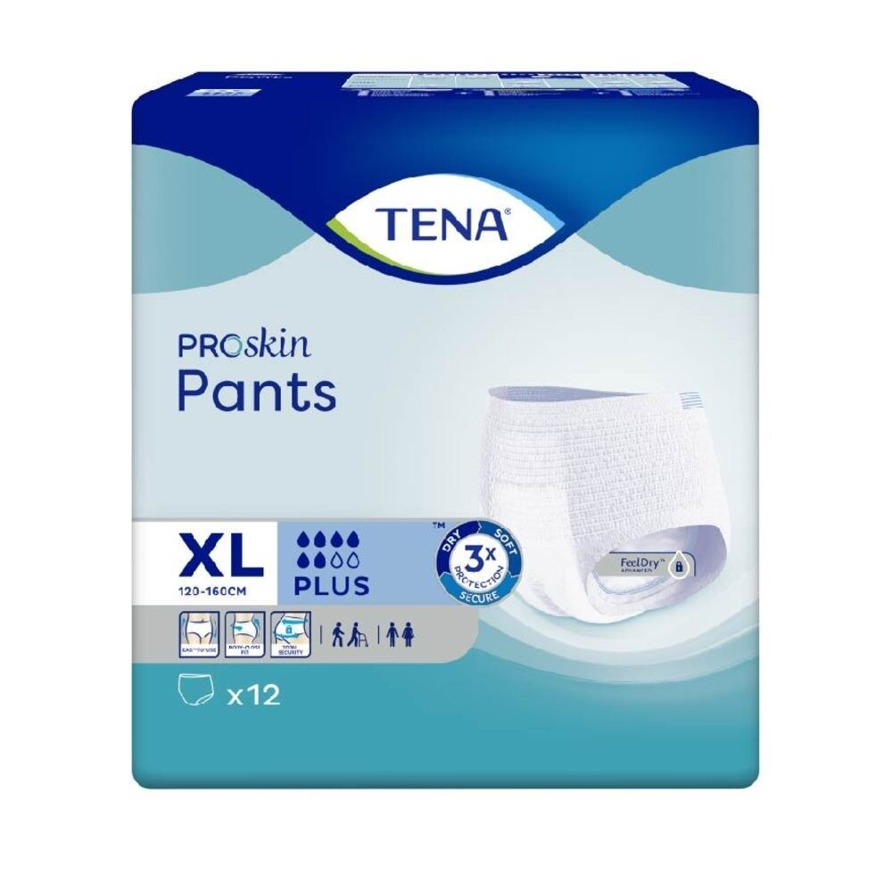 TENA PROskin Pants Plus Adult Diaper Size XL (Hip Size: 120cm