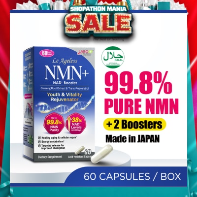 LABO NUTRITION - Le Ageless NMN+ NAD+ Booster Dietary Supplement Acid-Resistant Capsule 60s