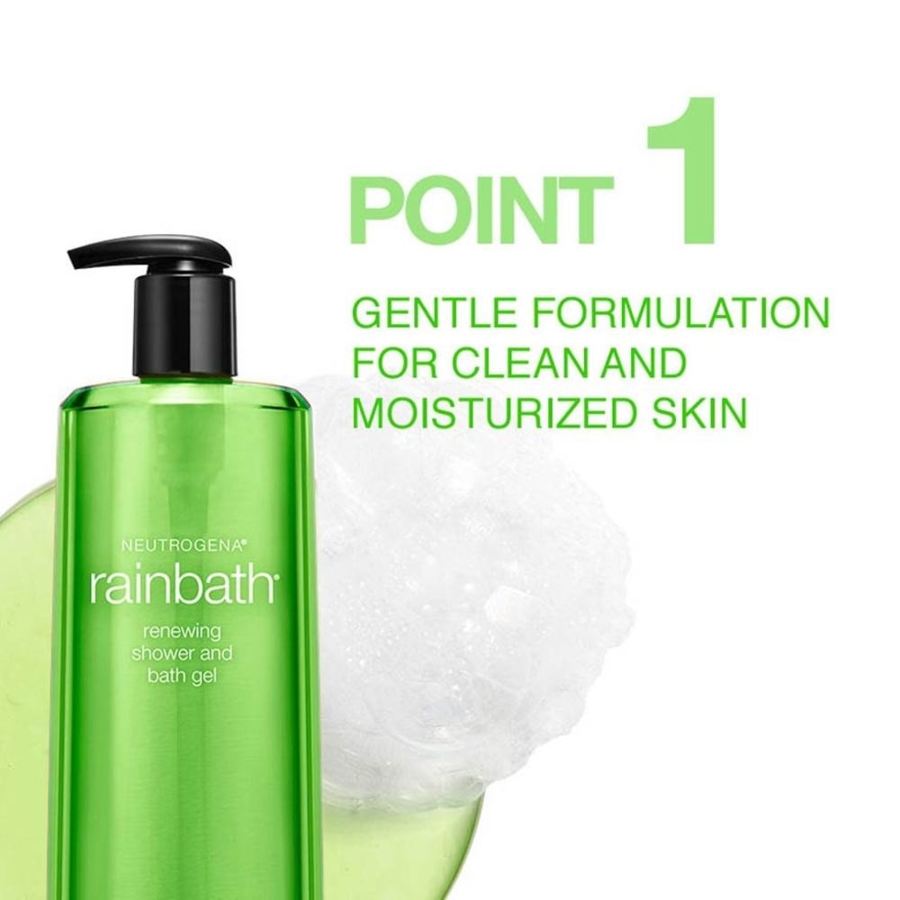 Rainbath Renewing Shower And Bath Gel Pear And Green Tea For Spa-Like Indulgence 473ml