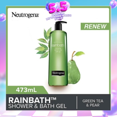 NEUTROGENA - Rainbath Renewing Shower And Bath Gel Pear And Green Tea For Spa-Like Indulgence 473ml