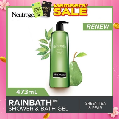 NEUTROGENA Rainbath Renewing Shower And Bath Gel Pear And Green Tea For Spa-Like Indulgence 473ml