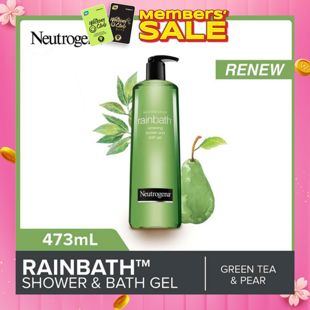Rainbath Renewing Shower And Bath Gel Pear And Green Tea For Spa-Like Indulgence 473ml