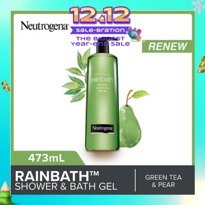 NEUTROGENA Rainbath Renewing Shower And Bath Gel Pear And Green Tea For Spa-Like Indulgence 473ml