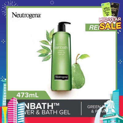 NEUTROGENA Rainbath Renewing Shower And Bath Gel Pear And Green Tea For Spa-Like Indulgence 473ml