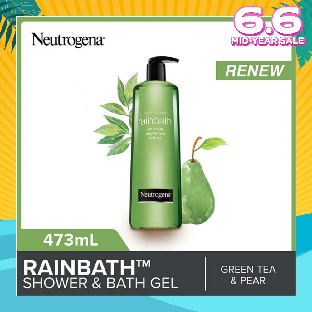 Rainbath Renewing Shower And Bath Gel Pear And Green Tea For Spa-Like Indulgence 473ml