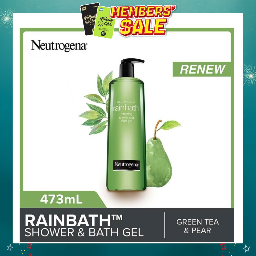 Rainbath Renewing Shower And Bath Gel Pear And Green Tea For Spa-Like Indulgence 473ml