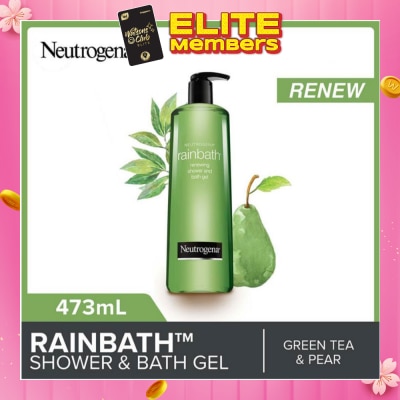 NEUTROGENA Rainbath Renewing Shower And Bath Gel Pear And Green Tea For Spa-Like Indulgence 473ml