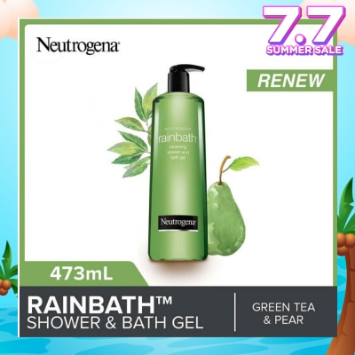 NEUTROGENA Rainbath Renewing Shower And Bath Gel Pear And Green Tea For Spa-Like Indulgence 473ml